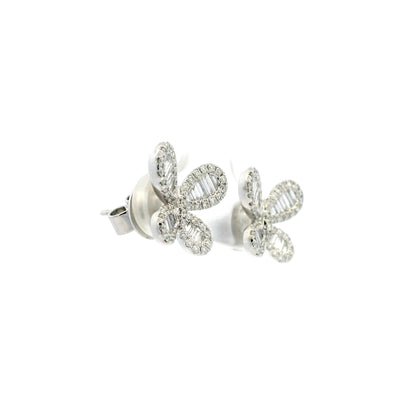 0.84ct Diamond Set Butterfly Earrings