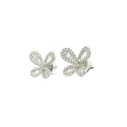 0.84ct Diamond Set Butterfly Earrings