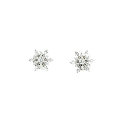 0.53ct Diamond Snowflake Earrings
