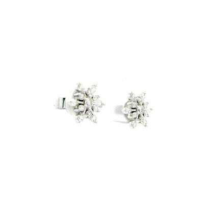 0.53ct Diamond Snowflake Earrings