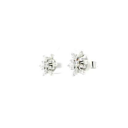 0.53ct Diamond Snowflake Earrings