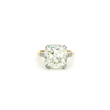 7.07ct Old Cut Diamond Solitaire Ring
