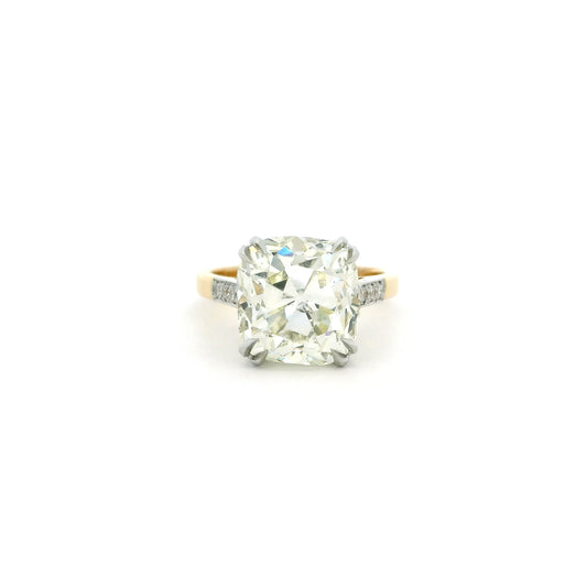 7.07ct Old Cut Diamond Solitaire Ring