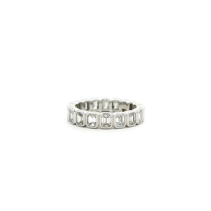2.61ct Emerald Cut Diamond Eternity Ring
