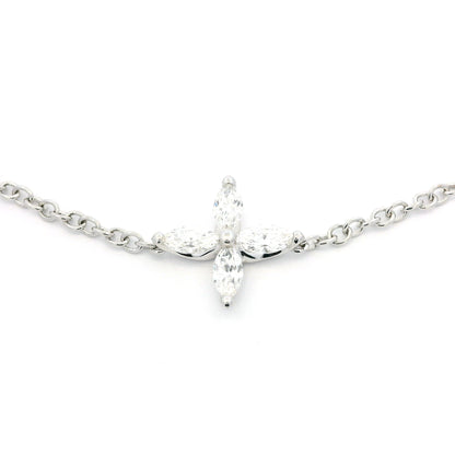 1.76ct Marquise Diamond Quatrefoil Necklace