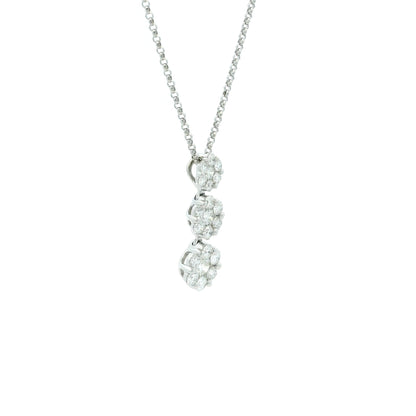 0.80ct Diamond Clusters Pendant