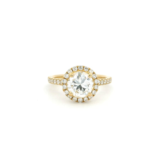 1.49ct Transitional Cut Diamond Cluster Ring