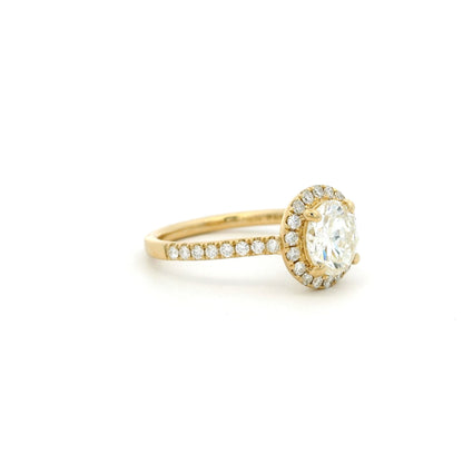1.49ct Transitional Cut Diamond Cluster Ring