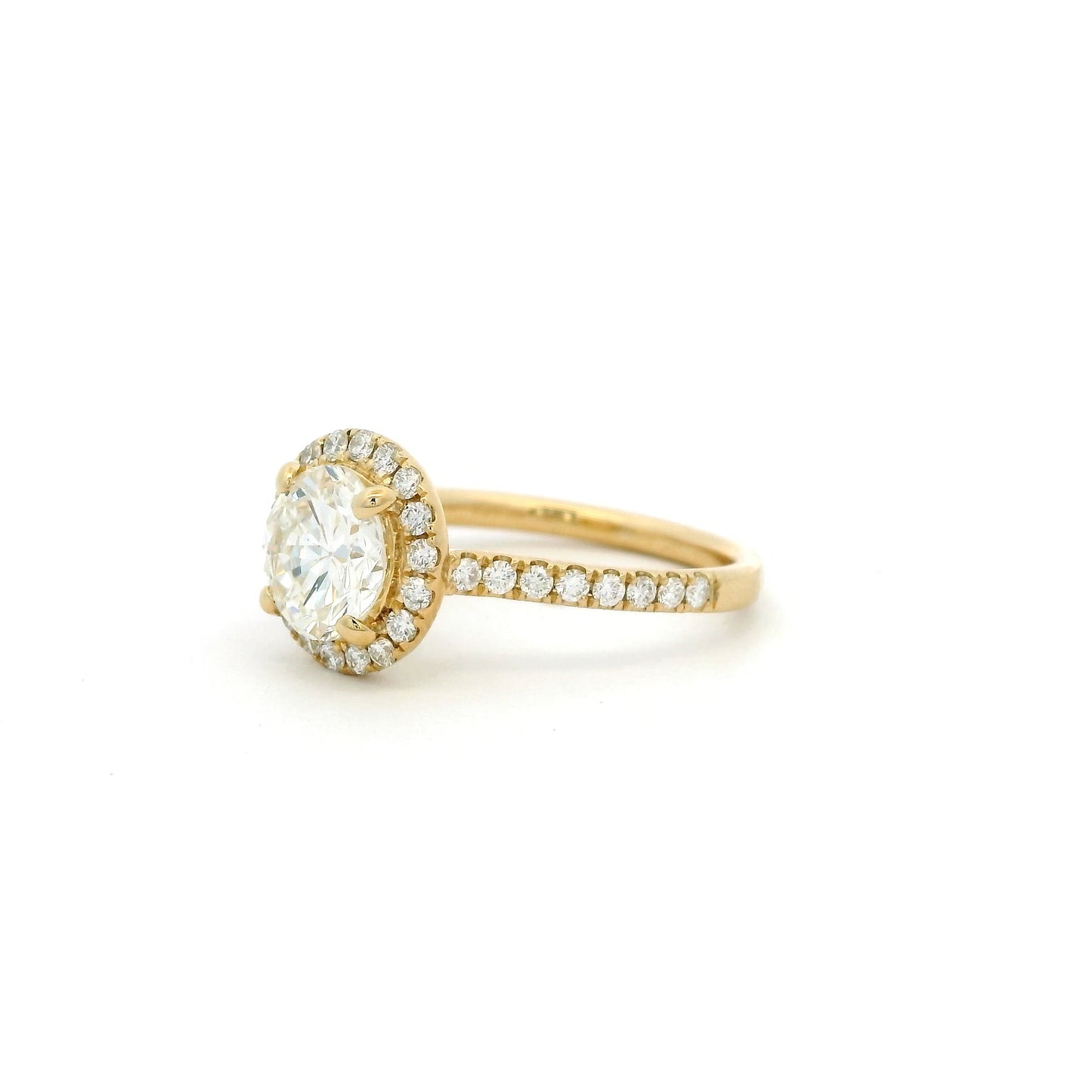 1.49ct Transitional Cut Diamond Cluster Ring