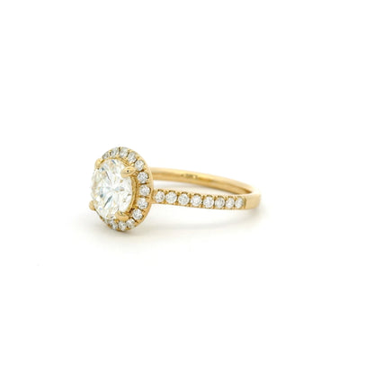 1.49ct Transitional Cut Diamond Cluster Ring