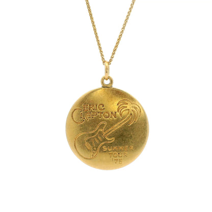 Cartier Yellow Gold Eric Clapton Disk Pendant