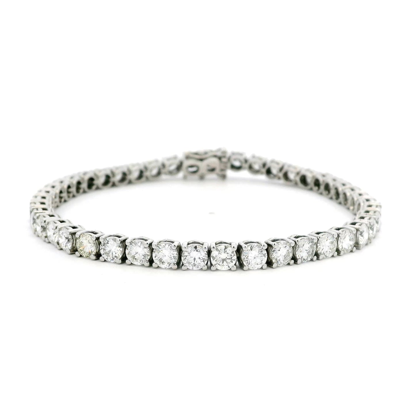 Round Diamond Line Bracelet