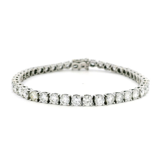 Round Diamond Line Bracelet