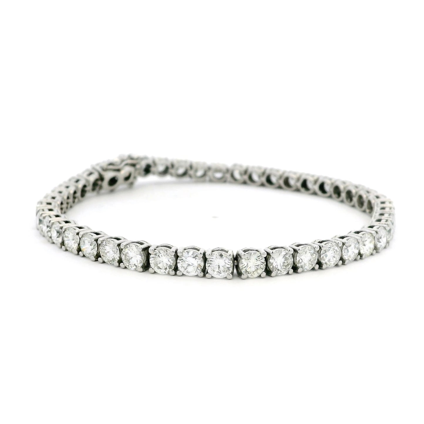 Round Diamond Line Bracelet