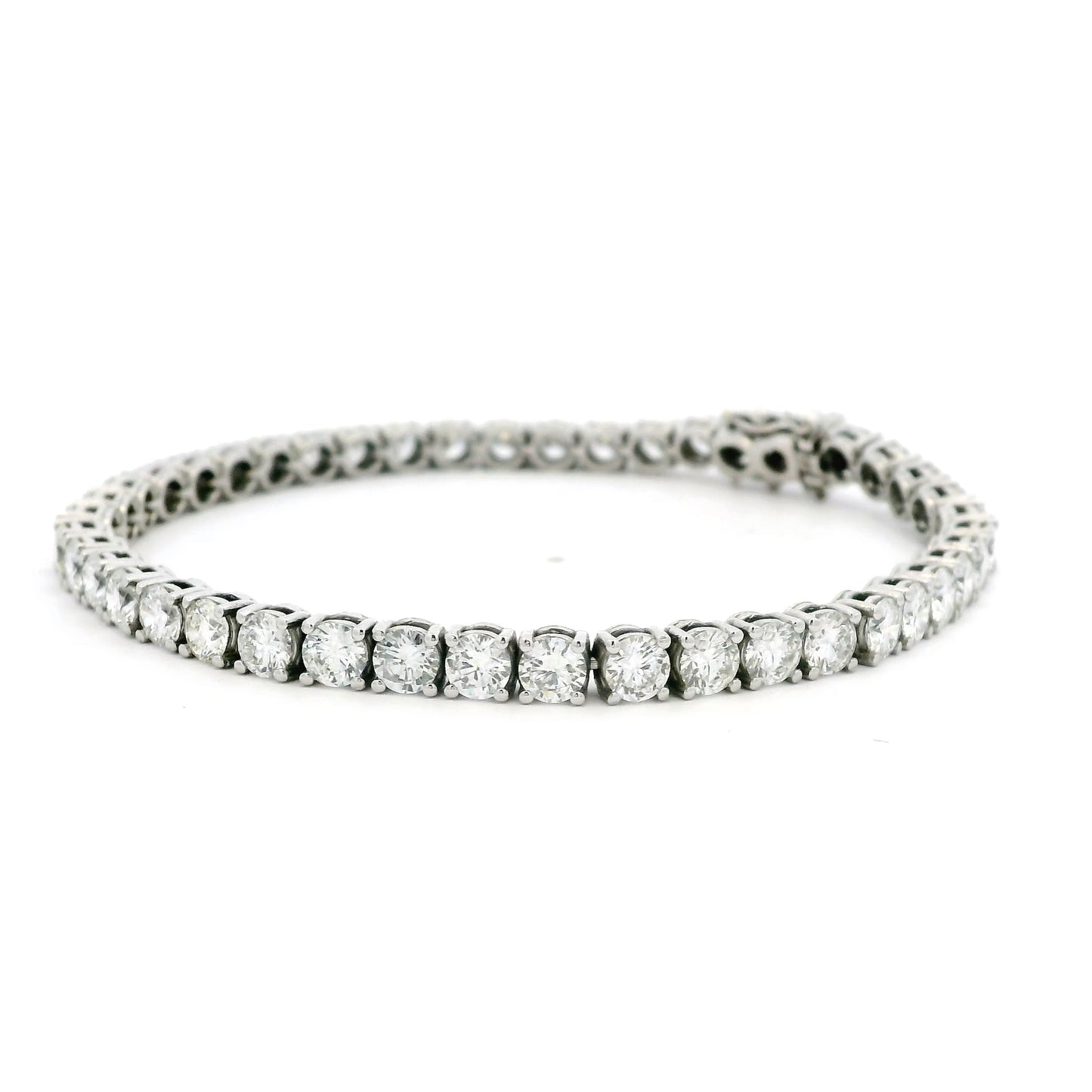 Round Diamond Line Bracelet