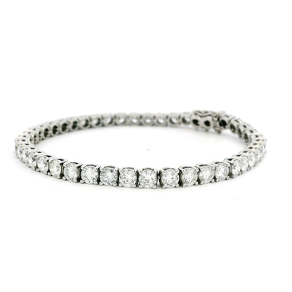 Round Diamond Line Bracelet