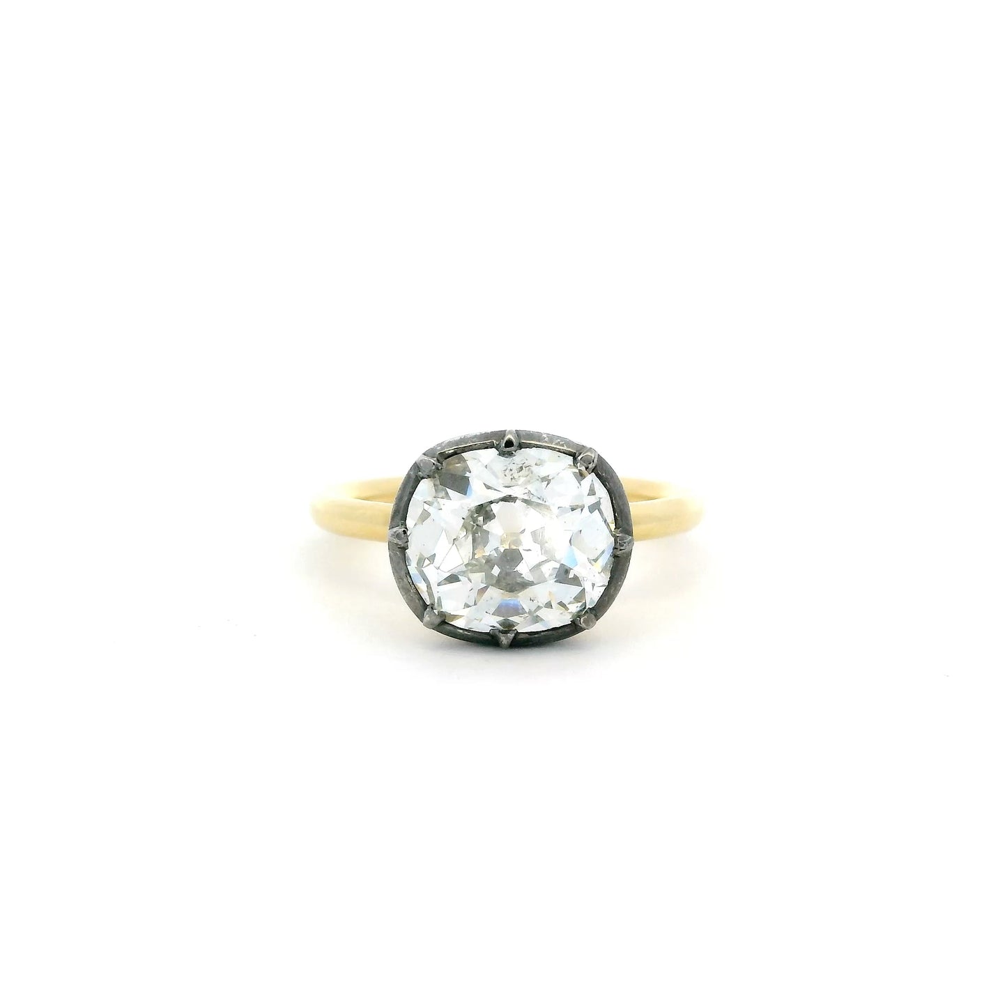 3.27ct Old Cushion Cut Solitaire Ring