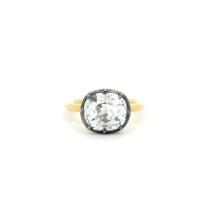 3.27ct Old Cushion Cut Solitaire Ring