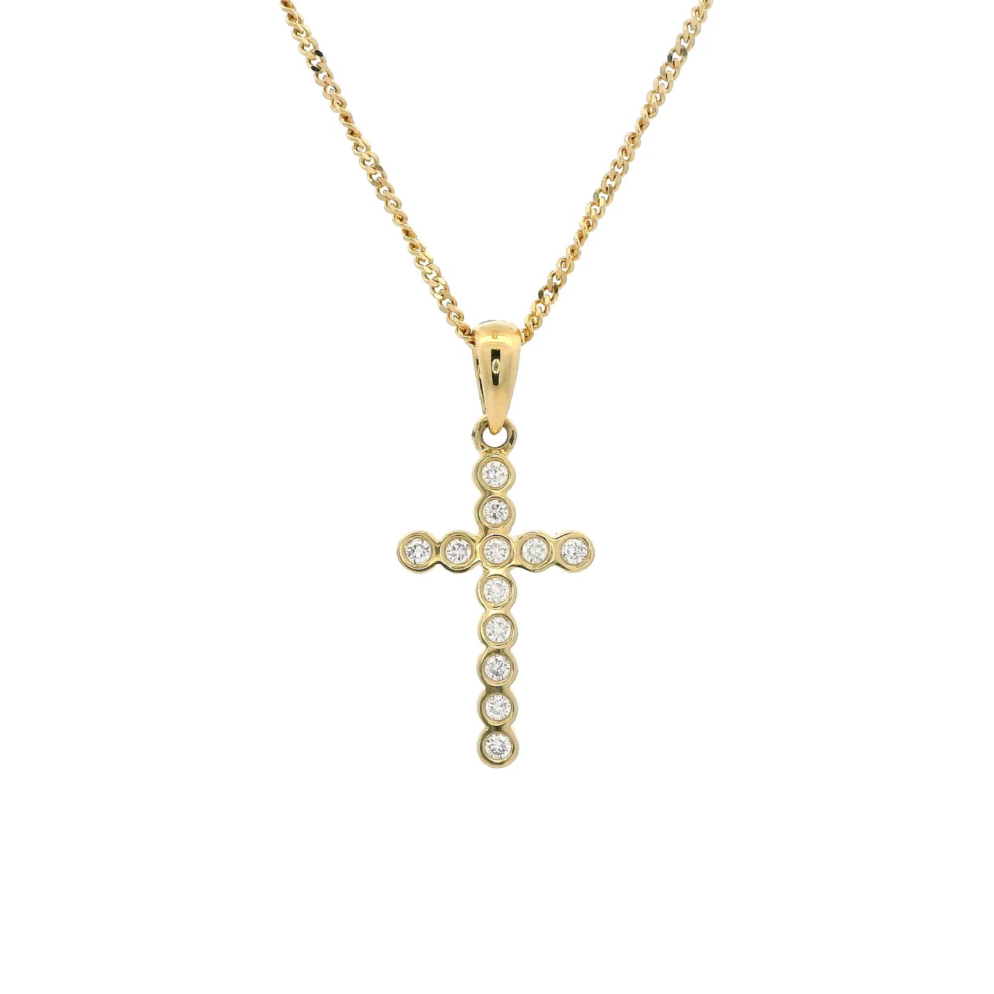 0.92ct Round Diamond Cross