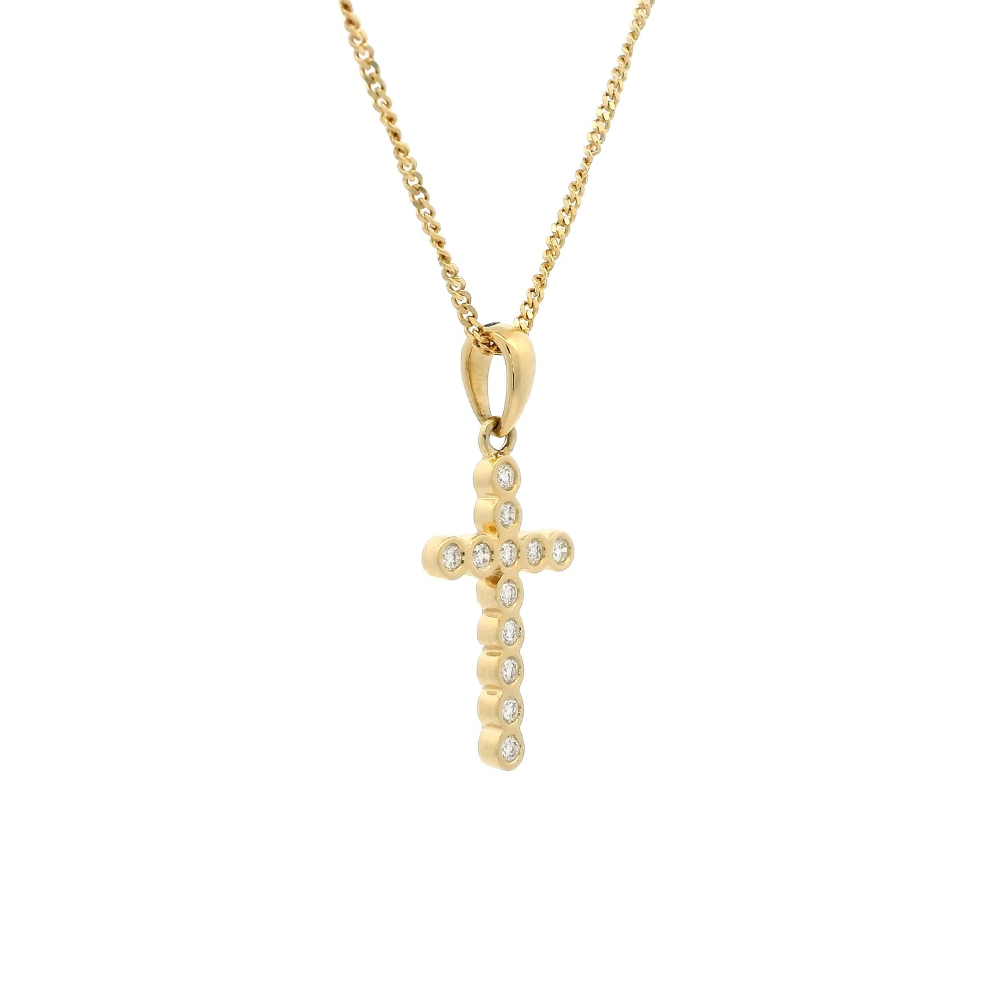 0.92ct Round Diamond Cross
