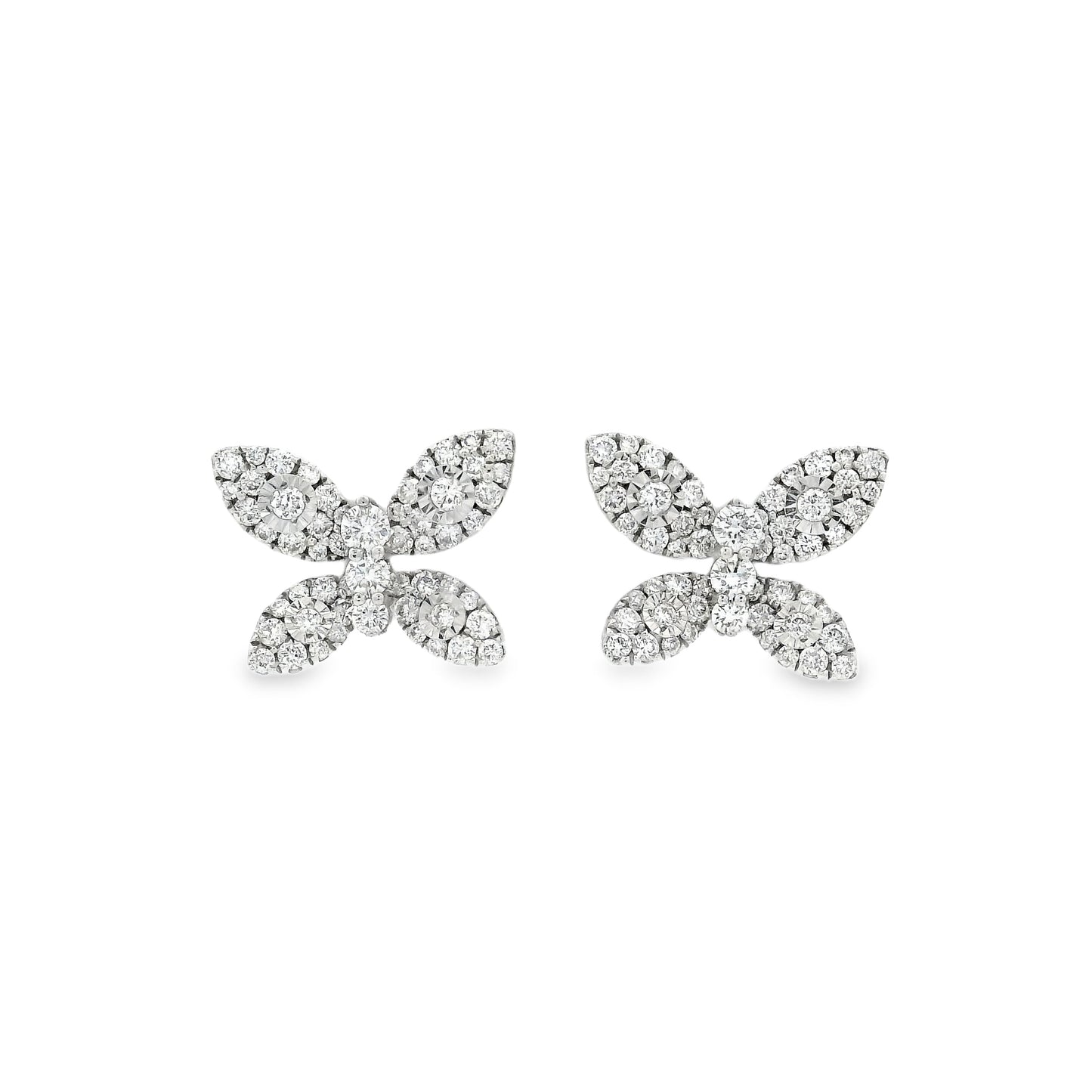 0.80ct Diamond Butterfly Earrings
