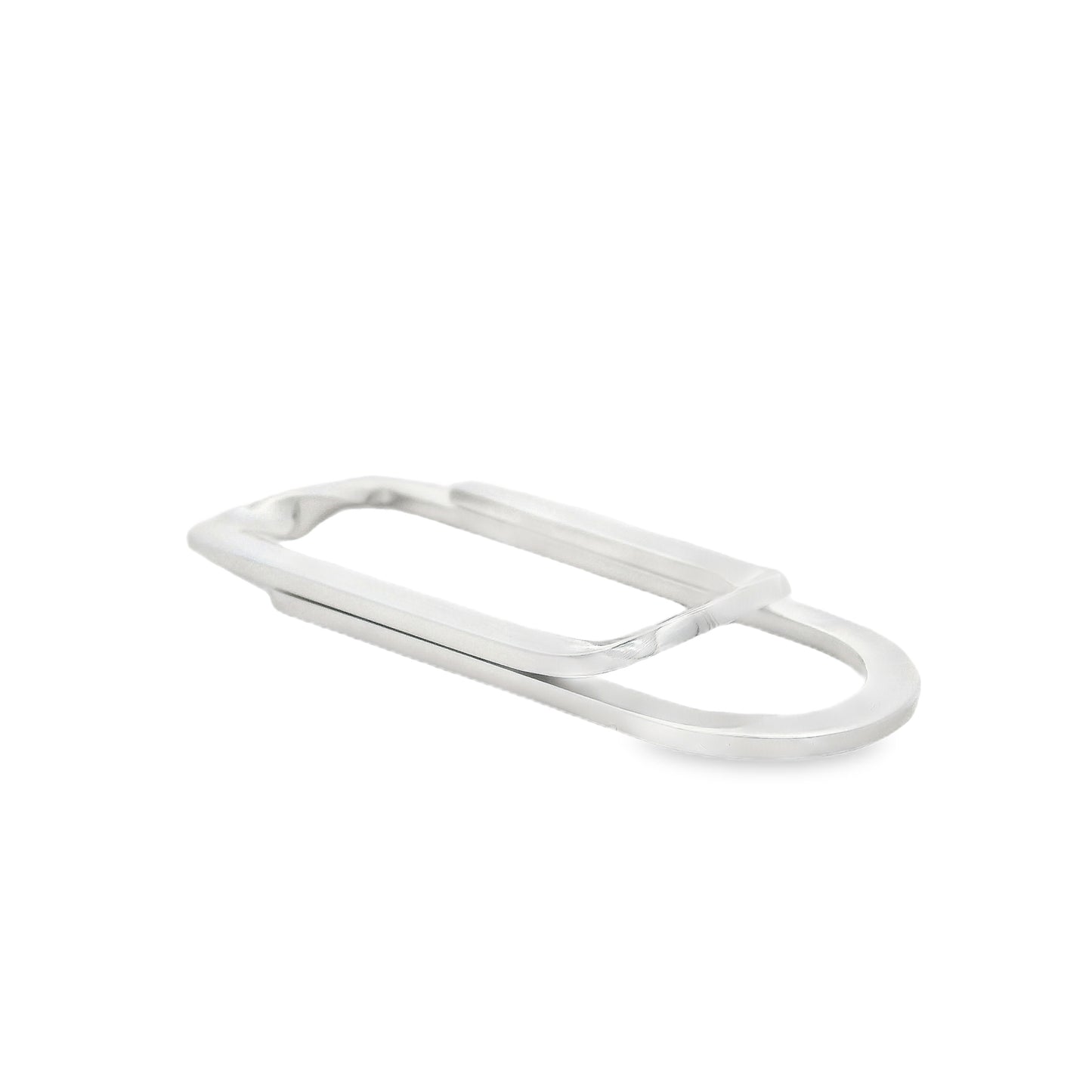 Silver Twisted Paperclip Money Clip