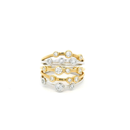 0.75ct Round Diamond Bubble Ring