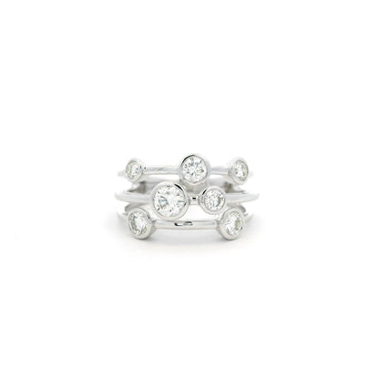0.99ct Round Diamond Bubble Ring