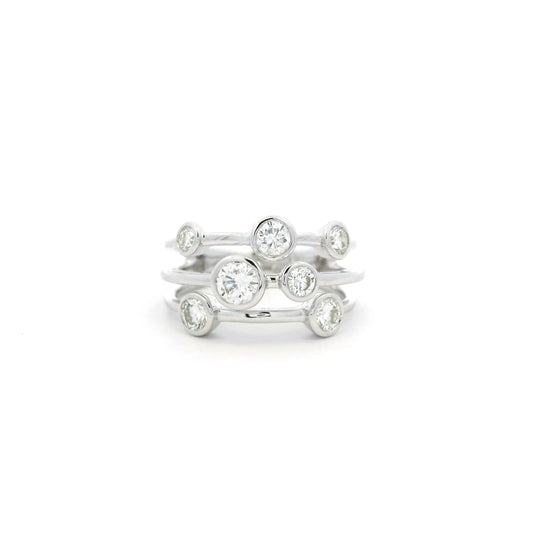 0.99ct Round Diamond Bubble Ring