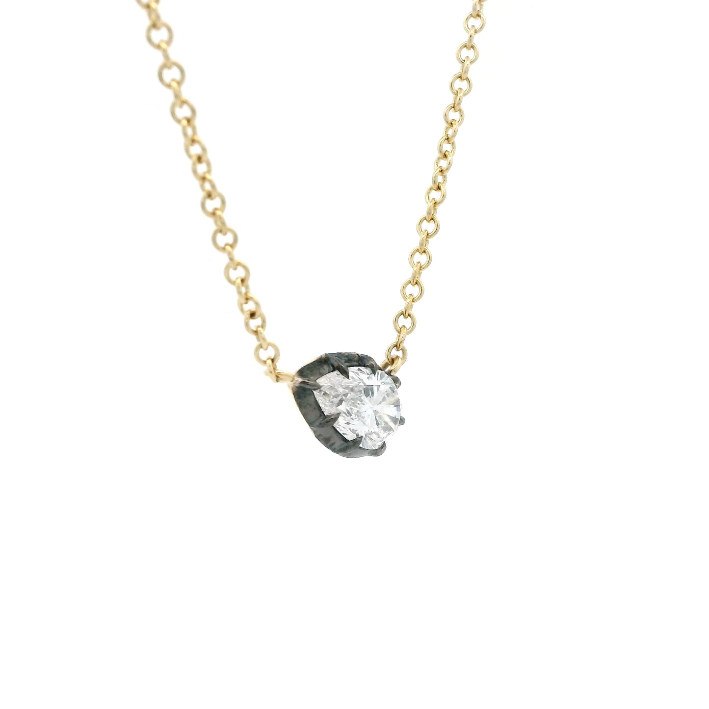 1.00ct Pear Cut Diamond Solitaire Pendant