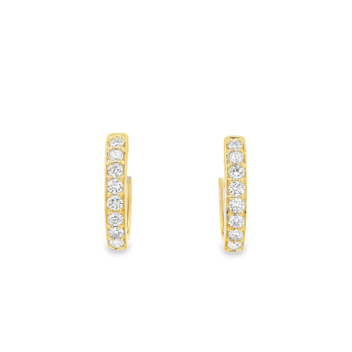 0.48ct Round Diamond Hoop Earrings