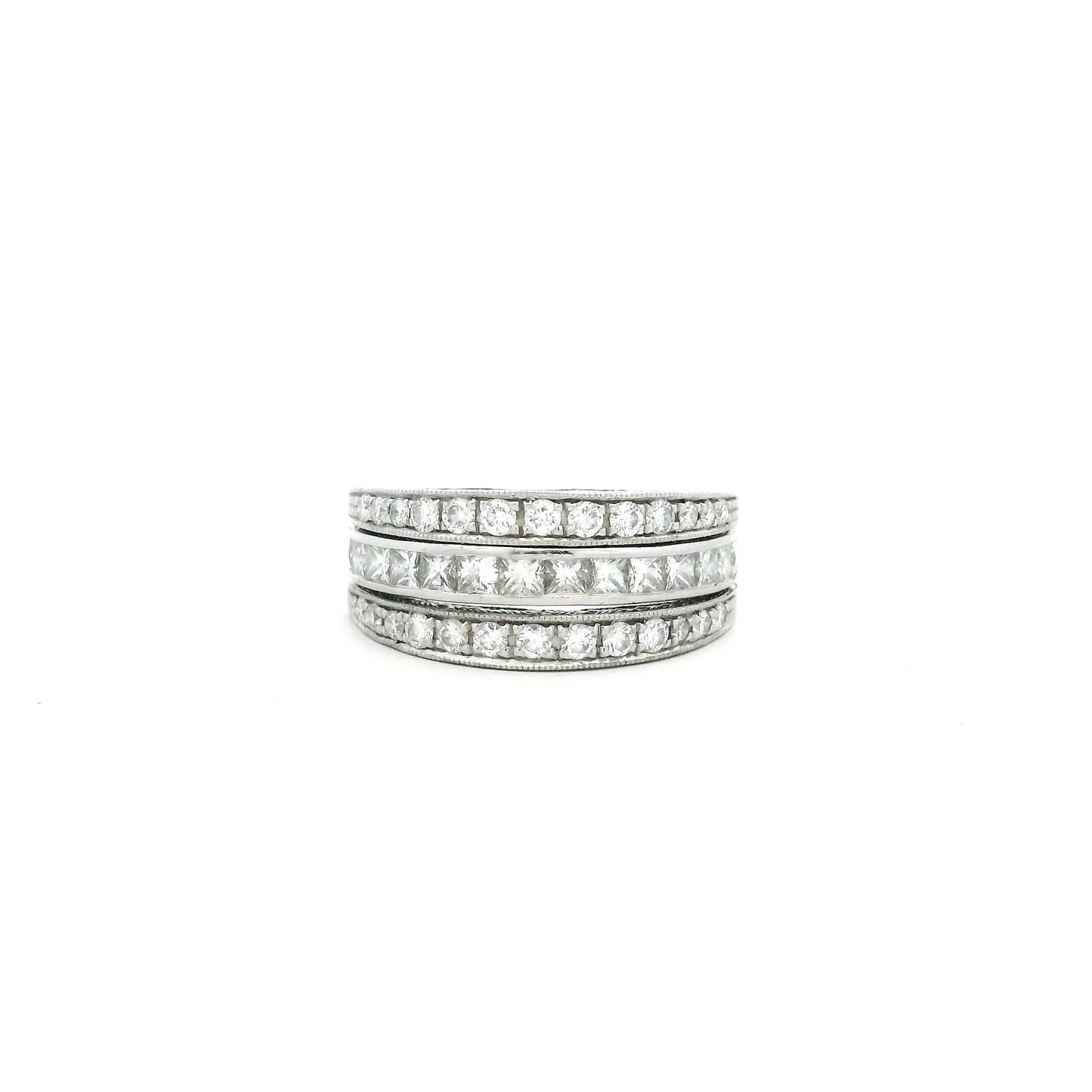 Sapphire And Diamond Night And Day Eternity Ring
