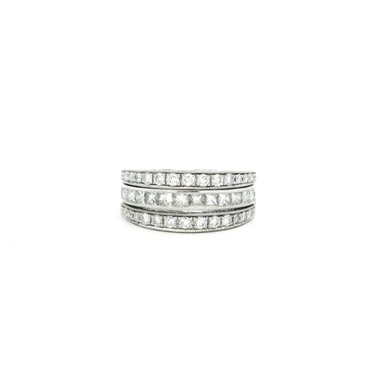 Sapphire And Diamond Night And Day Eternity Ring