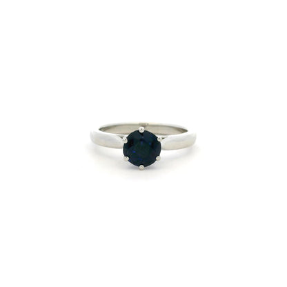 1.24ct Round Sapphire Solitaire Ring