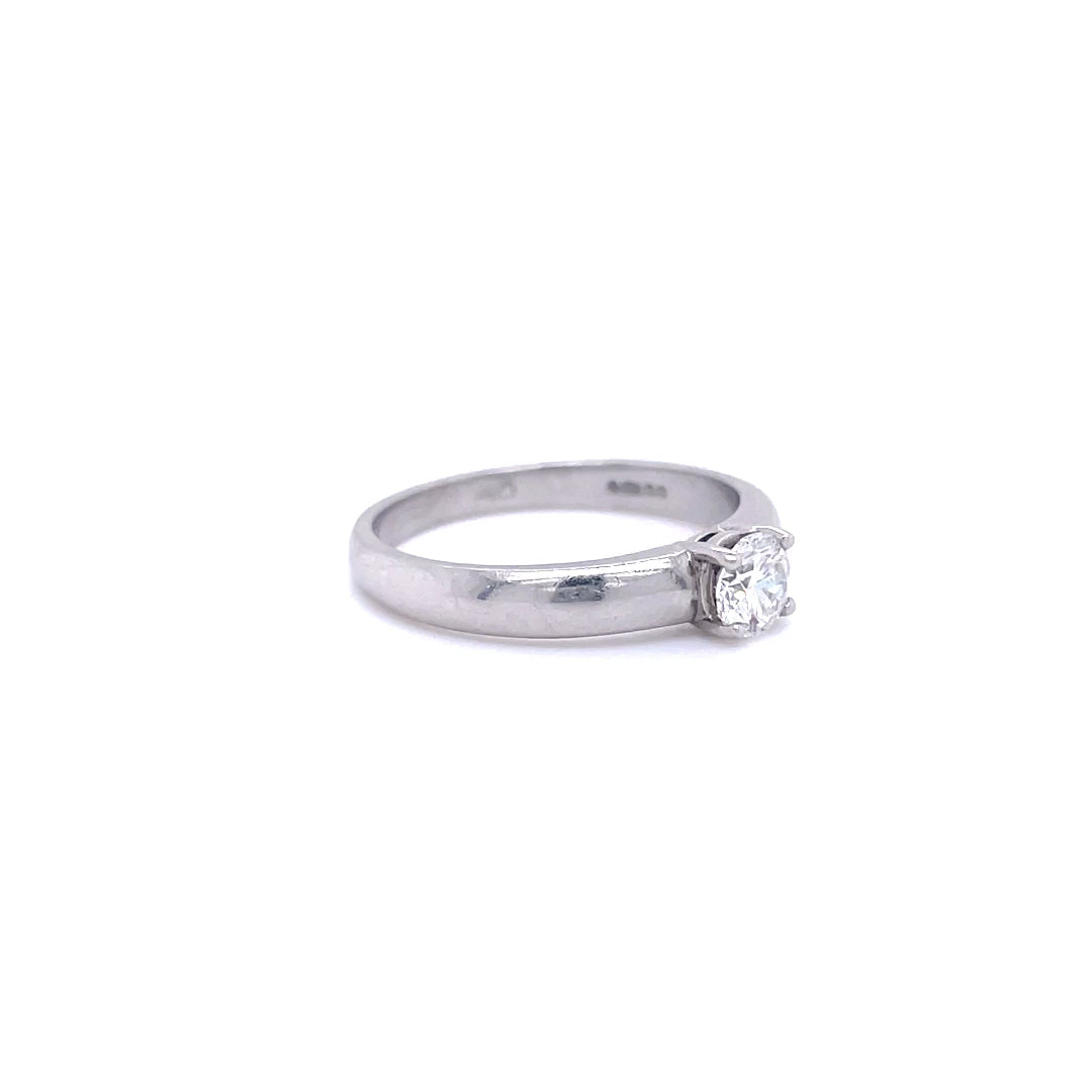 0.40ct Round Brilliant Cut Diamond Solitaire Ring