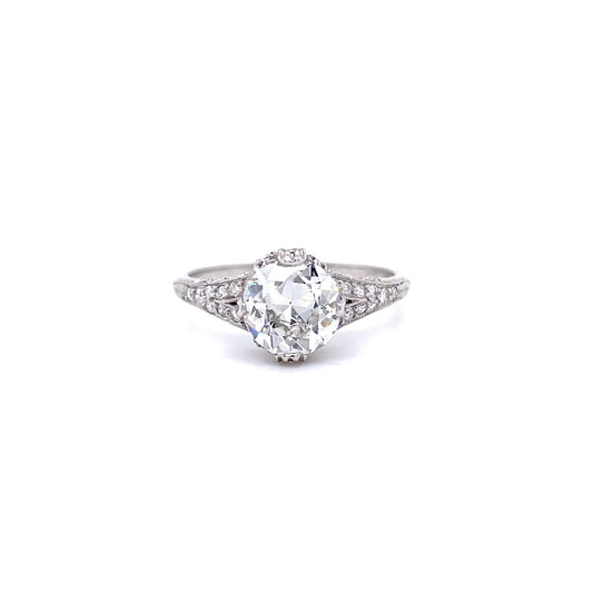 1.36ct GIA Certified Old Cut Diamond Solitaire Ring