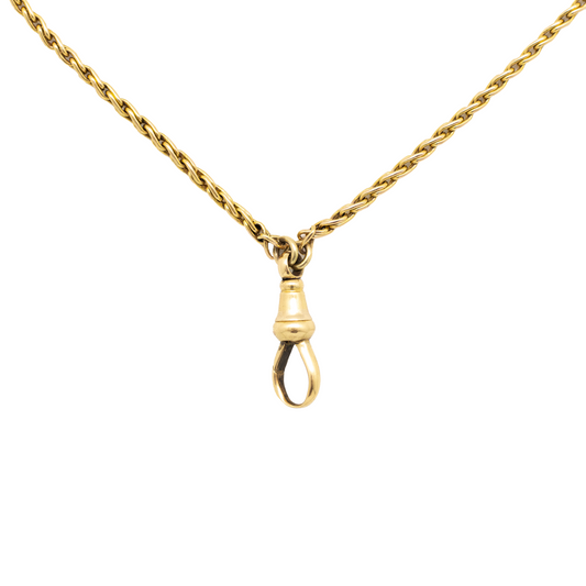 18ct Yellow Gold Wheat Chain Necklace 28"