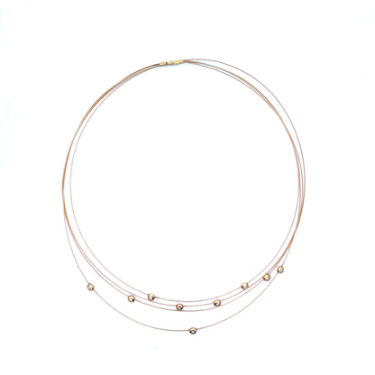 Diamond Set Multistrand Necklace