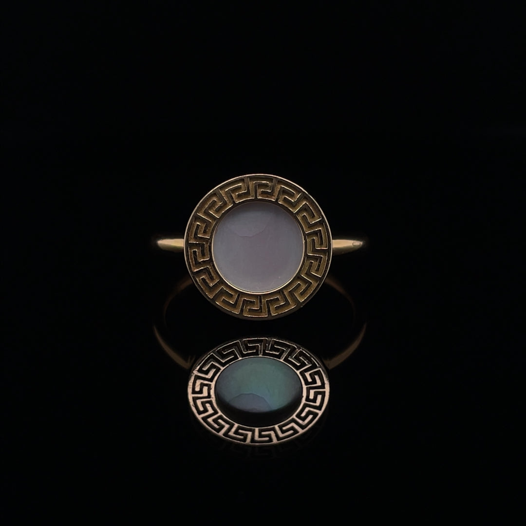 Versace Mother Of Pearl Ring