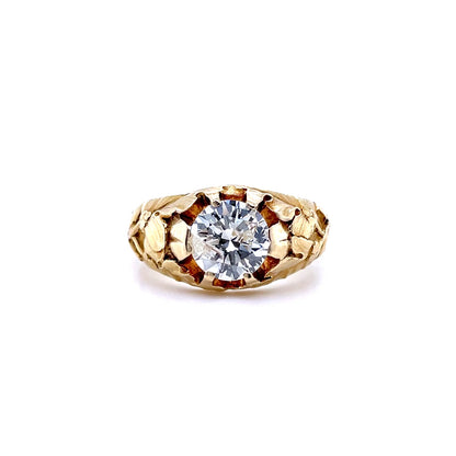 1.76ct Round Diamond Floral Gypsy Ring