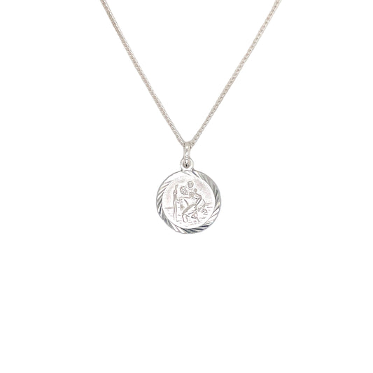 Silver Saint Christopher Pendant