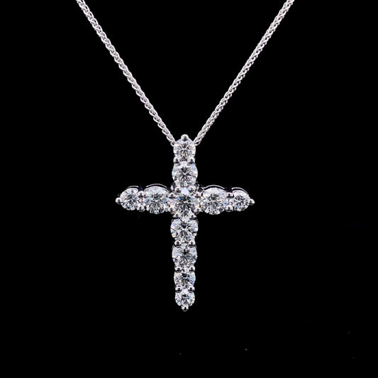 2.28ct Round Diamond Cross Pendant