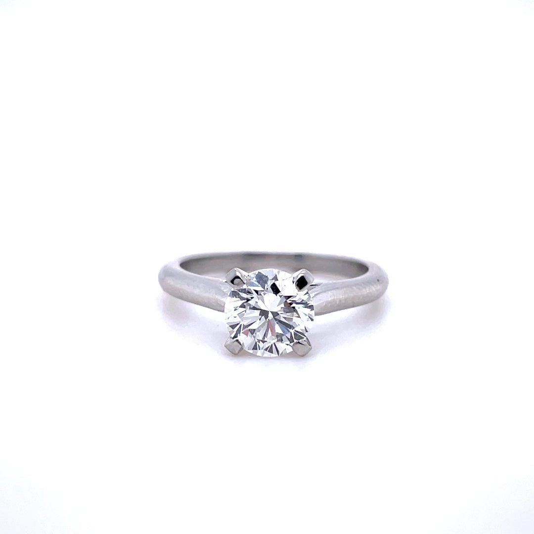 Cartier 1.09ct GIA Certified Round Diamond Solitaire Ring