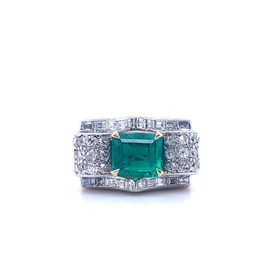Van Cleef & Arpels 2.07ct Emerald and Diamond Ring