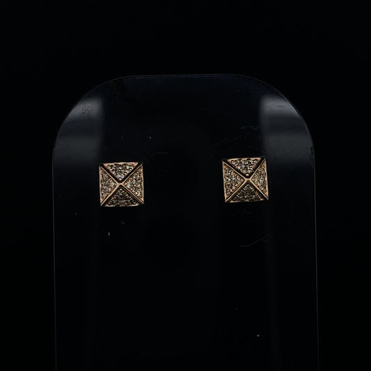 0.15ct Diamond Pyramid Earrings