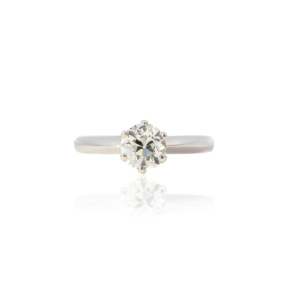 1.10ct Old Cut Diamond Solitaire Ring