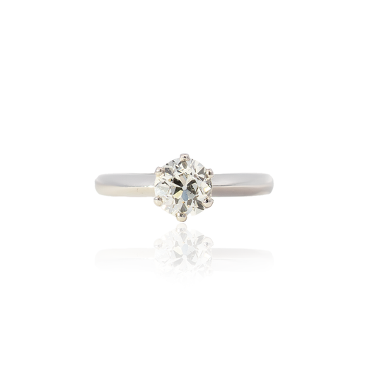 1.10ct Old Cut Diamond Solitaire Ring