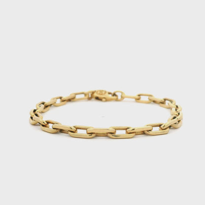 Cartier Yellow Gold Cable Link Charm Bracelet
