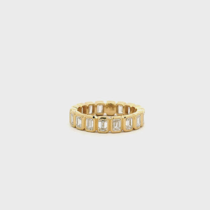 2.63ct Emerald Cut Diamond Eternity Ring