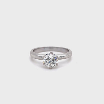 1.10ct Old Cut Diamond Solitaire Ring